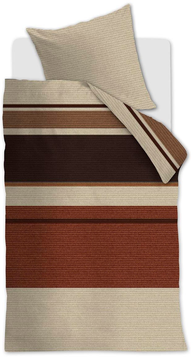 Bettwäsche BEDDINGHOUSE "Beddinghouse Raya", rot (steinrot), B/L: 155cm x 220cm, 1 Stk., 1 Stk., Renforcé, B/L: 80cm x 80cm, 2 Stk., Renforcé, Obermaterial: 100% Baumwolle, Bettwäsche Image
