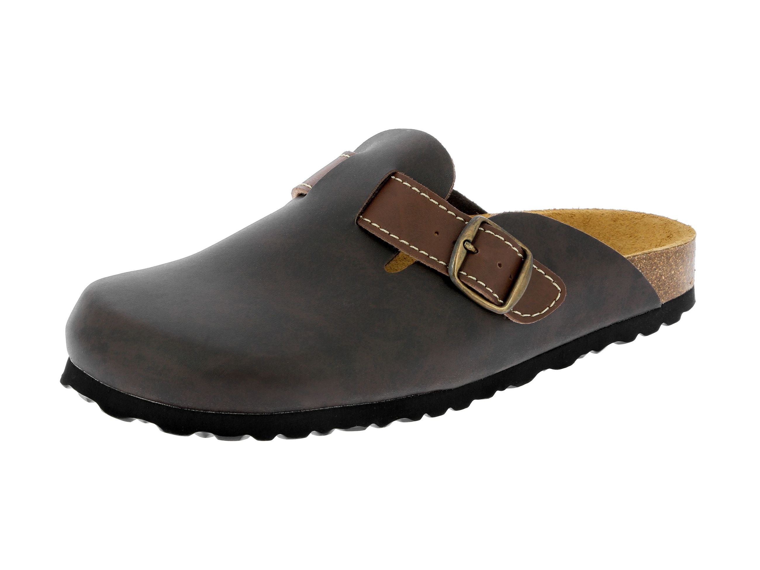 Pantolette LICO "Bioline Clog", Gr. 50, braun, Synthetik, Schuhe