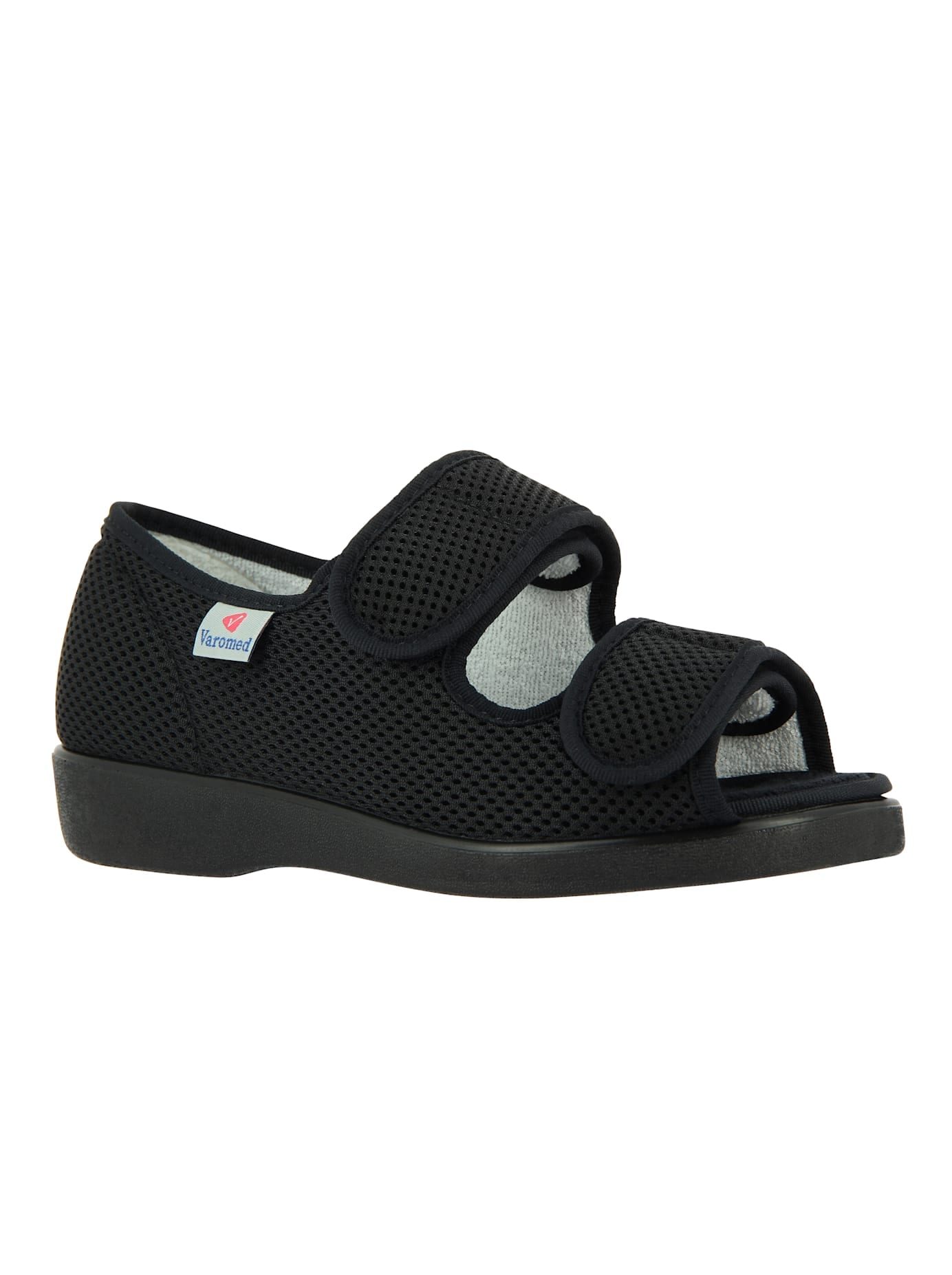 Sandale VAROMED, Gr. 37, schwarz, Polyester, Schuhe
