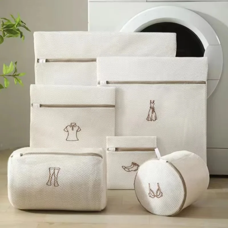 6/1Pcs Mesh Laundry Bags for Delicates, Lingerie Bags for Washing Delicates with Upgraded Premium Zipper, Washing Machine