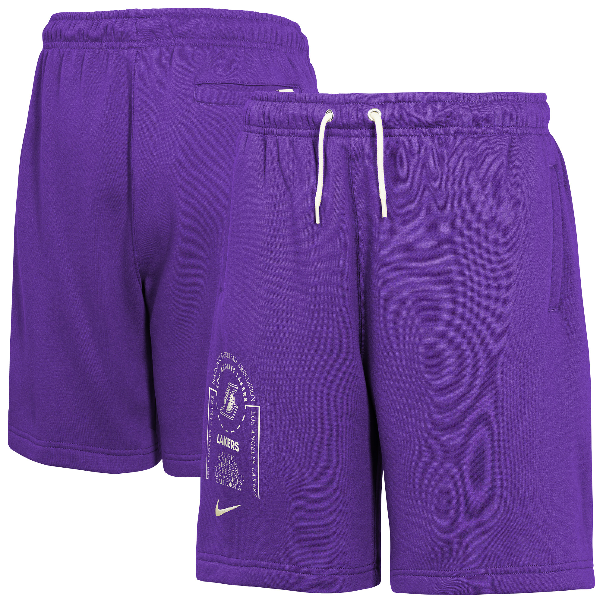 Los Angeles Lakers Nike Club Fleece Courtside Shorts – Jugendliche Image