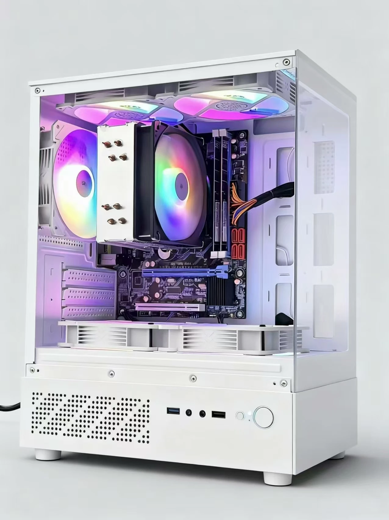 Jeu hôte de bureau Core I3 I5 I7 CPU 8G RAM 120GB 256GB 512GB SSD alimentation PC ordinateur de bureau de jeu avec carte graphique