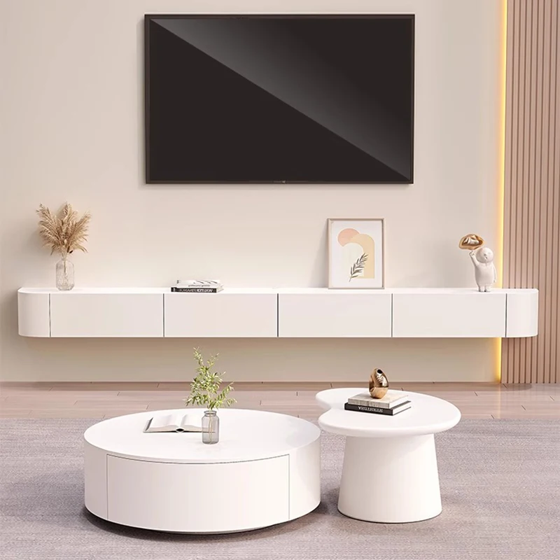 Mur Moun rustique Tv stands moderne nordique beauté à la mode Tv stands Premium français Meuble Tv Suspendu meubles pour salon