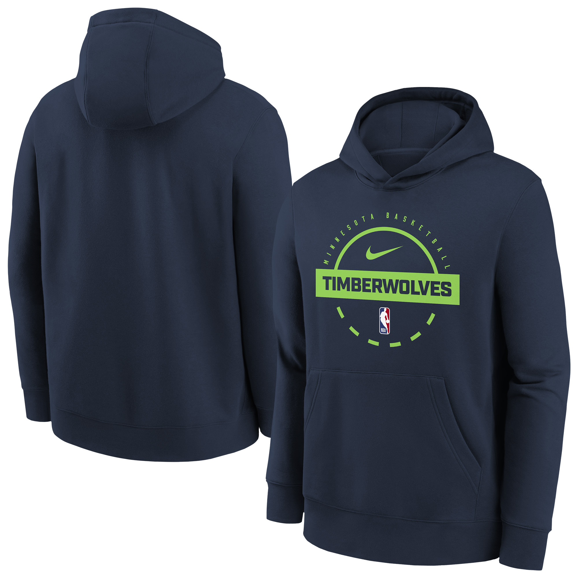 Minnesota Timberwolves Nike Club Fleece Trainings-Hoodie – Jugendliche Image