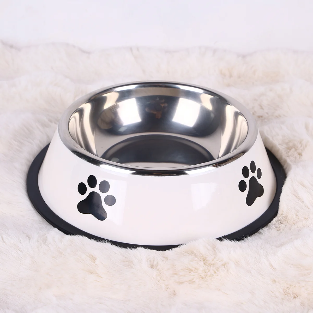 Bol pour animaux de compagnie de grande capacité en acier inoxydable bol de nourriture pour chien spécifications multiples bol de nourriture anti-chute bol de nourriture alimentation fournitures pour