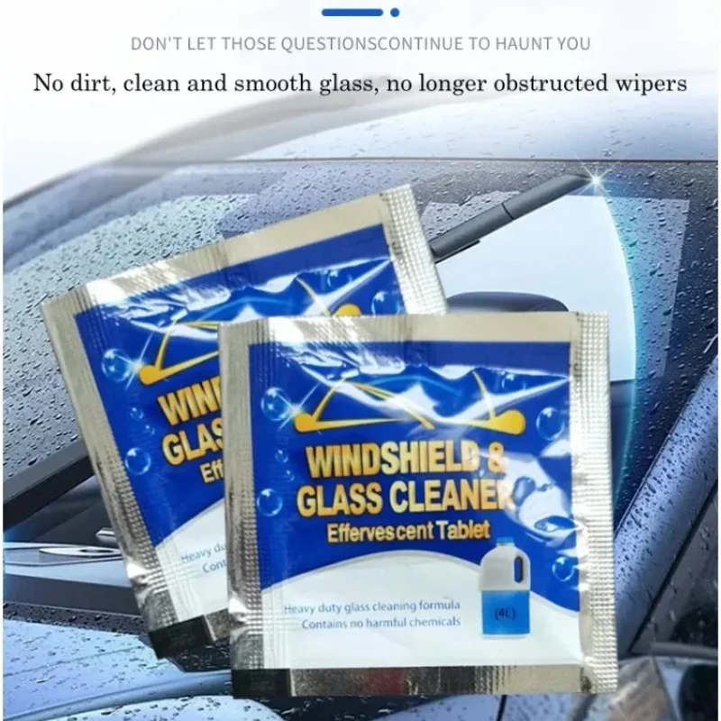 Leistungsstarke Autofenster-Reinigungstabletten – konzentrierte Brauseformel für Scheiben- und Wischerglas Image