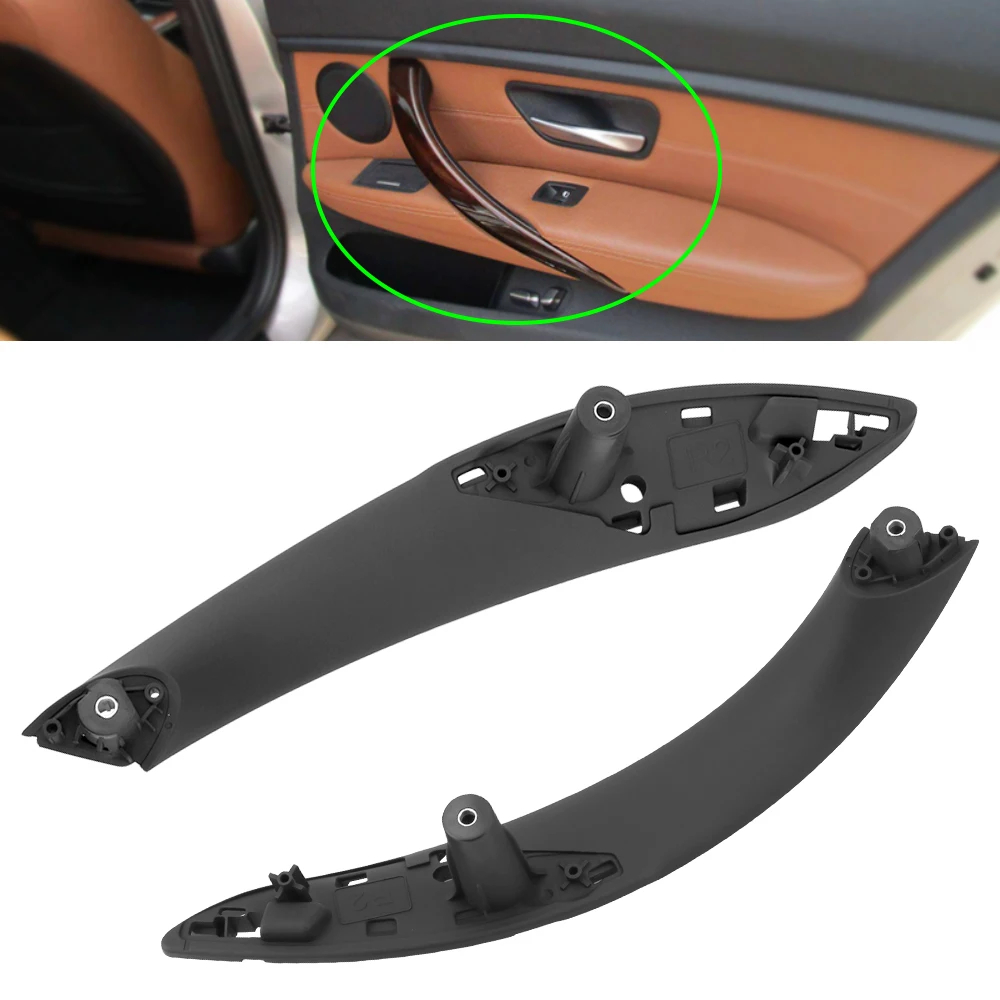Auto Innen Griff Tür Panel Pull Trim Abdeckung Schwarz Vorne Hinten Links/Rechts Innen Tür Griffe Für BMW F30 f80 F31 F32 F34 F35 Image