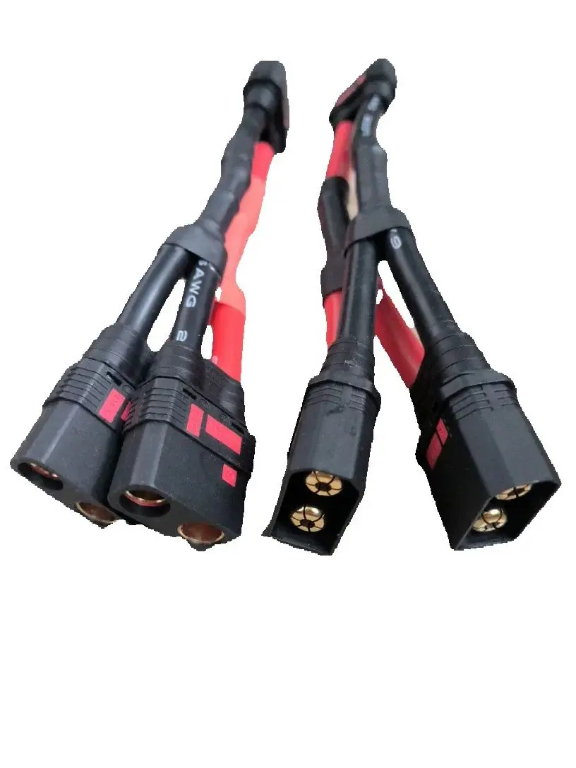 Anti Funken QS8-S Stecker QS8 Männlich Weiblich Parallel Y Kabelbaum Adapter Kabel 6AWG 150mm Für RC DIY Teile UAV netzkabel Image