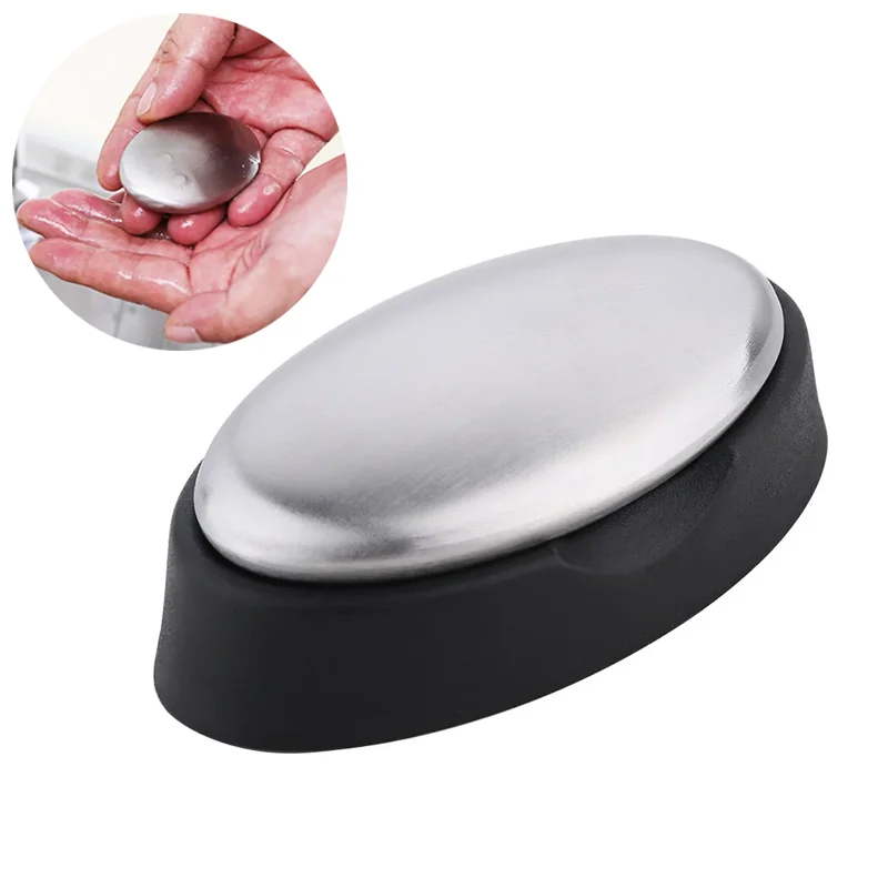 Edelstahl-Seife zum Entfernen von Schmutz, Küche, Knoblauch und Fisch, deodorierende Handwaschseife, desodorierend, beseitigt Gerüche Image