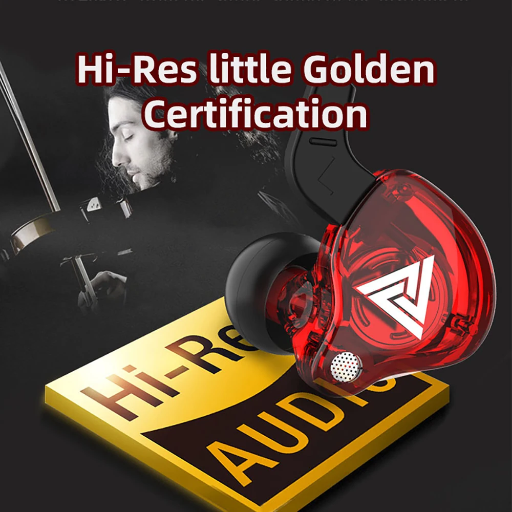 AK6 Kupfer Fahrer HiFi Wired Kopfhörer 3,5 MM Race Sport Kopfhörer Bass Stereo Headset Musik Ohrhörer In Ear Mit Mikrofon Image