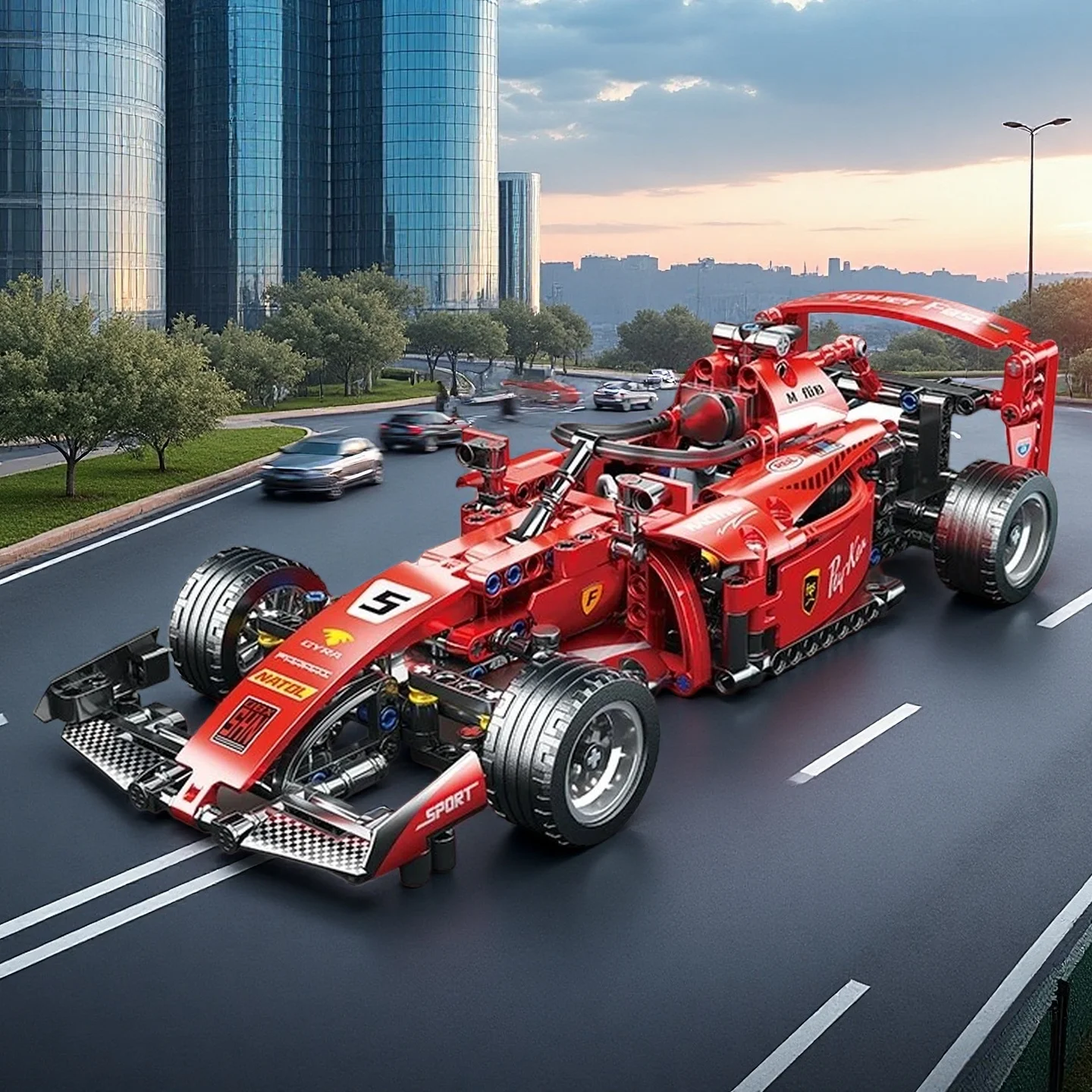 2025 technische NEUE F1 Racing Auto Bausteine Set MOC Modell Kit DIY Montage Ziegel Kreative Pädagogisches Spielzeug Für Kinder  Image