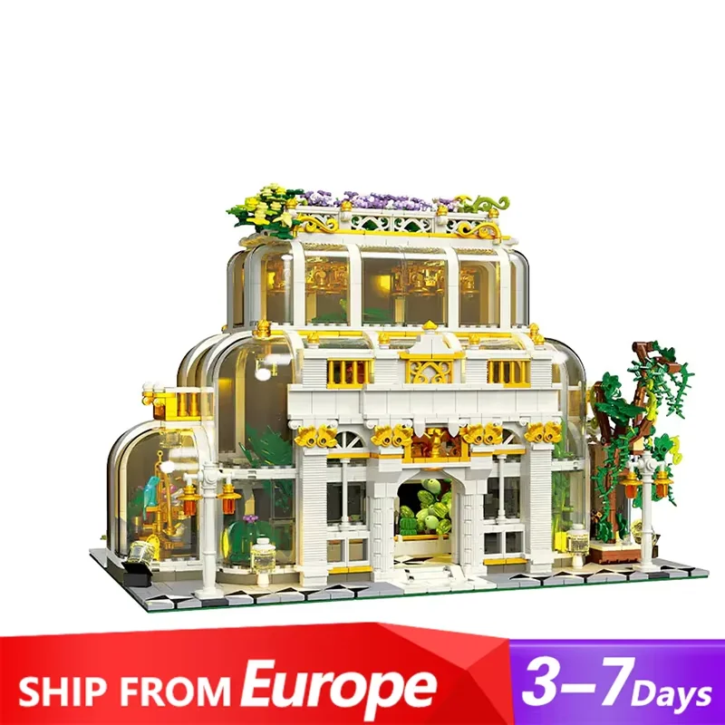 Klemmbausteine 2231PCS Botanical Garden House Gebäude-Sets, City Apartment Architecture Modular Building Block Assembly Model Kit, Erwachsene Geschenk Image
