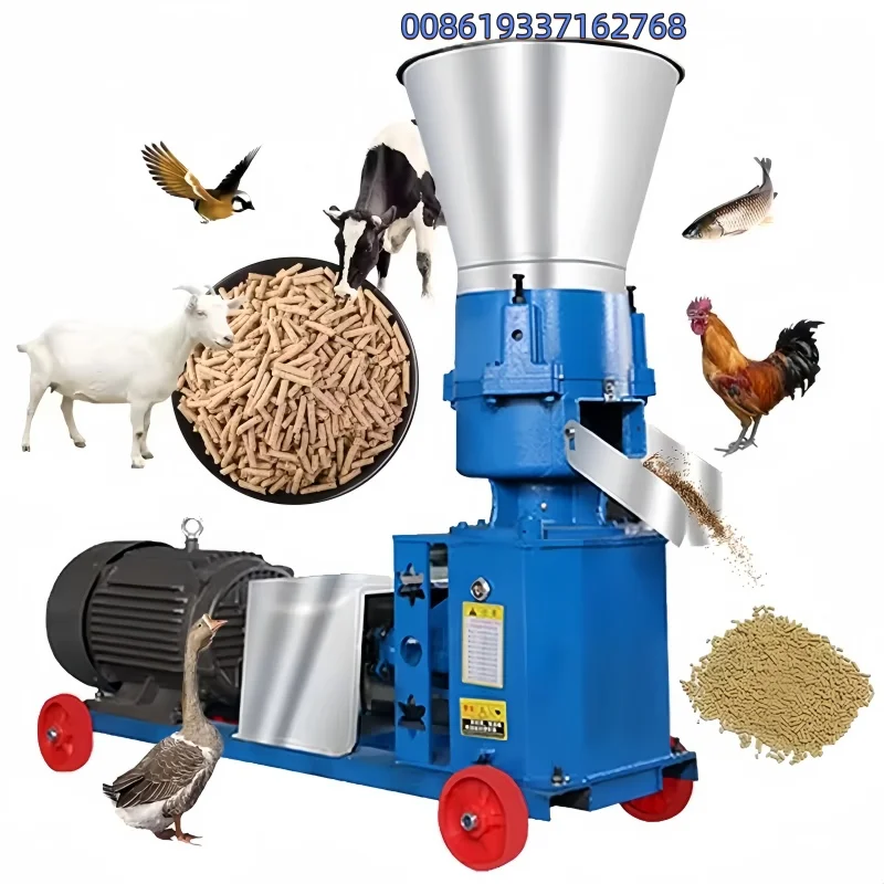 Pelletmaschine, Fischfutter, Geflügelfutter, Verarbeitung, Pelletherstellung, Pelletiermaschine für den Heimgebrauch mit Tier-Schweinfutter Image