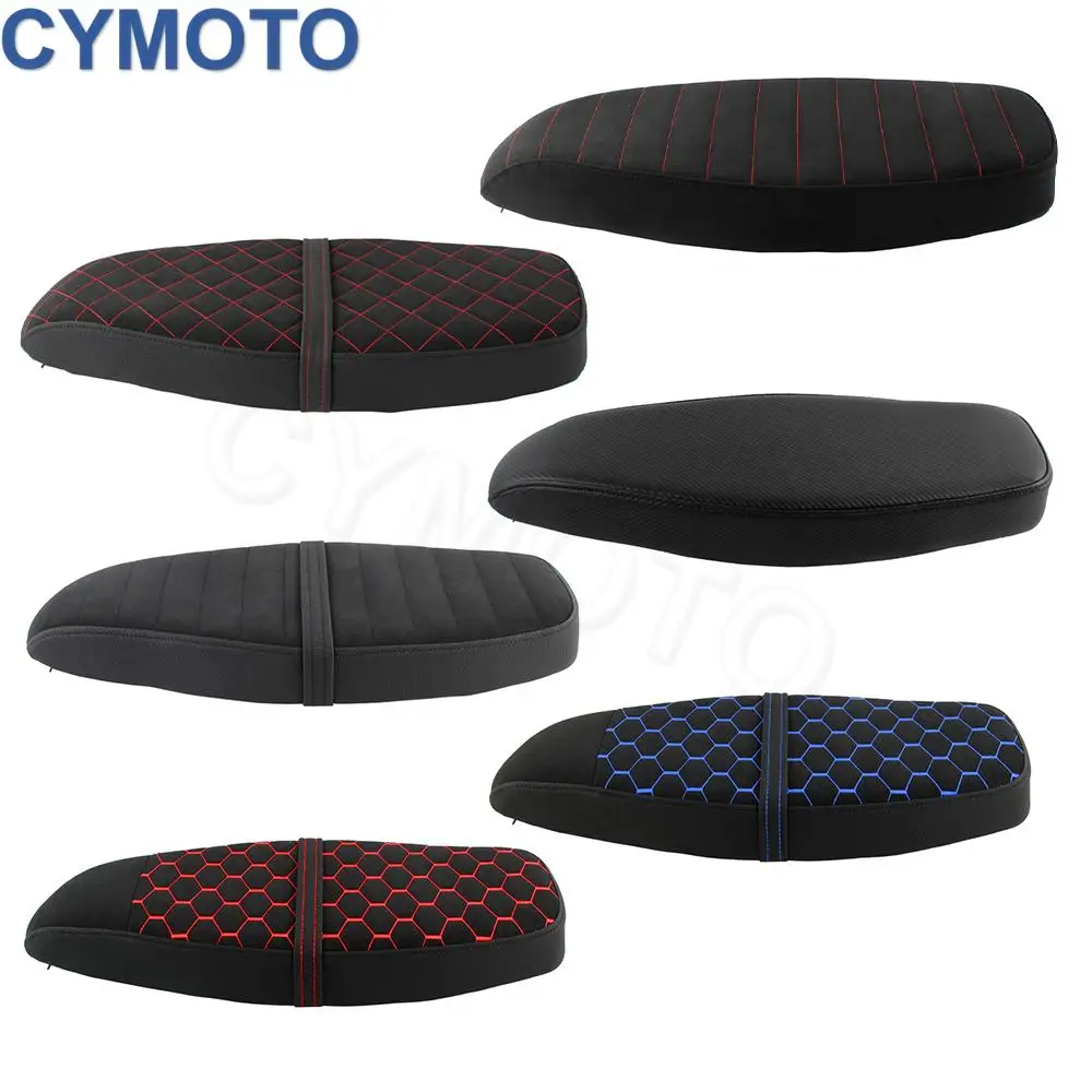 Motorrad Sitzkissen Motorrad Sitzkissen Für Simson S50 S51 S70 Hinten Flache Sitzbank Kissen Schwarz Fahrer Passagier Kissen