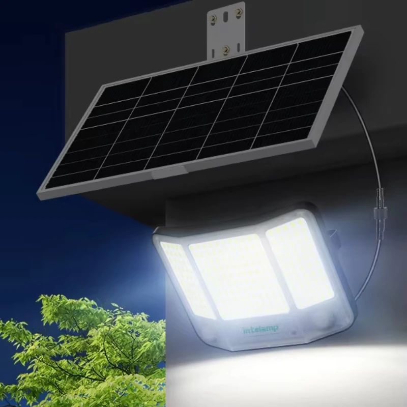 Solarleuchten für den Außenbereich, mit 3 Modi, Bewegungsmelder, superhelle Wandleuchte, IP65, wasserdichte Straßenlaterne für Garten, Hof, Weg, Garage Image