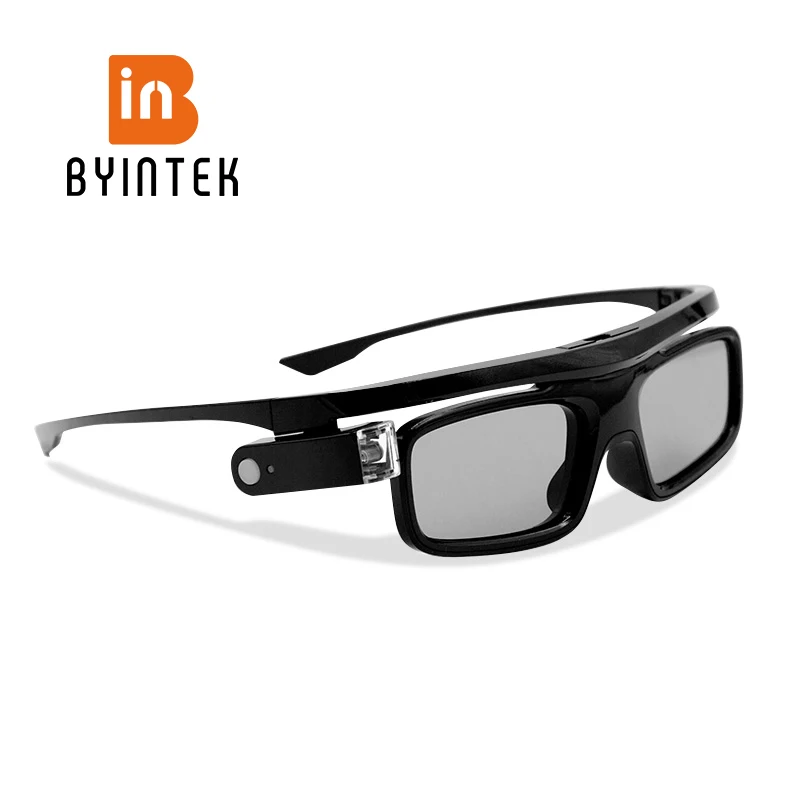 BYINTEK GL1800 3D-Glas für DLP 3D-Projektor UFO P19 P20 U30 U70 U50 U90 R17 R19 R20 DLP-Link Active Shutter Real 3D Shocking Image