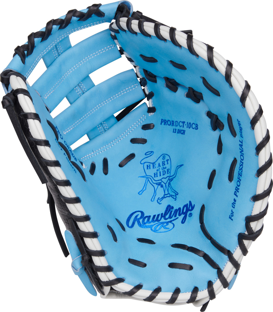 Rawlings Heart of the Hide 12.5" First Base Mitt - Right Hand Throw Blue