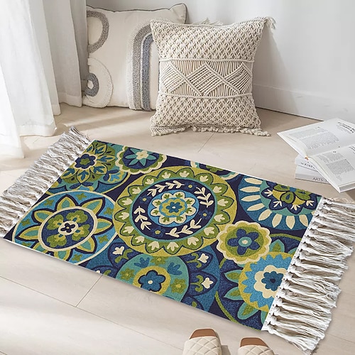 Berberteppiche Plüschteppich für Schlafzimmer und Wohnzimmer dicker Schaumstoff mit vollständiger Abdeckung Puzzleteppich weicher rutschfester maschinenwaschbarer Teppich für die Wohnkultur Image