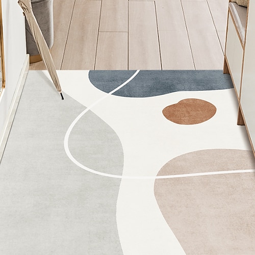 Weihnachts-Badezimmer Fußmatte für Eingangsbereich niedlicher Cartoon Faux Cashmere dick weicher rutschfester maschinenwaschbarer Boden Teppich saugfähig fleckenresistent langlebig pflegeleicht Image