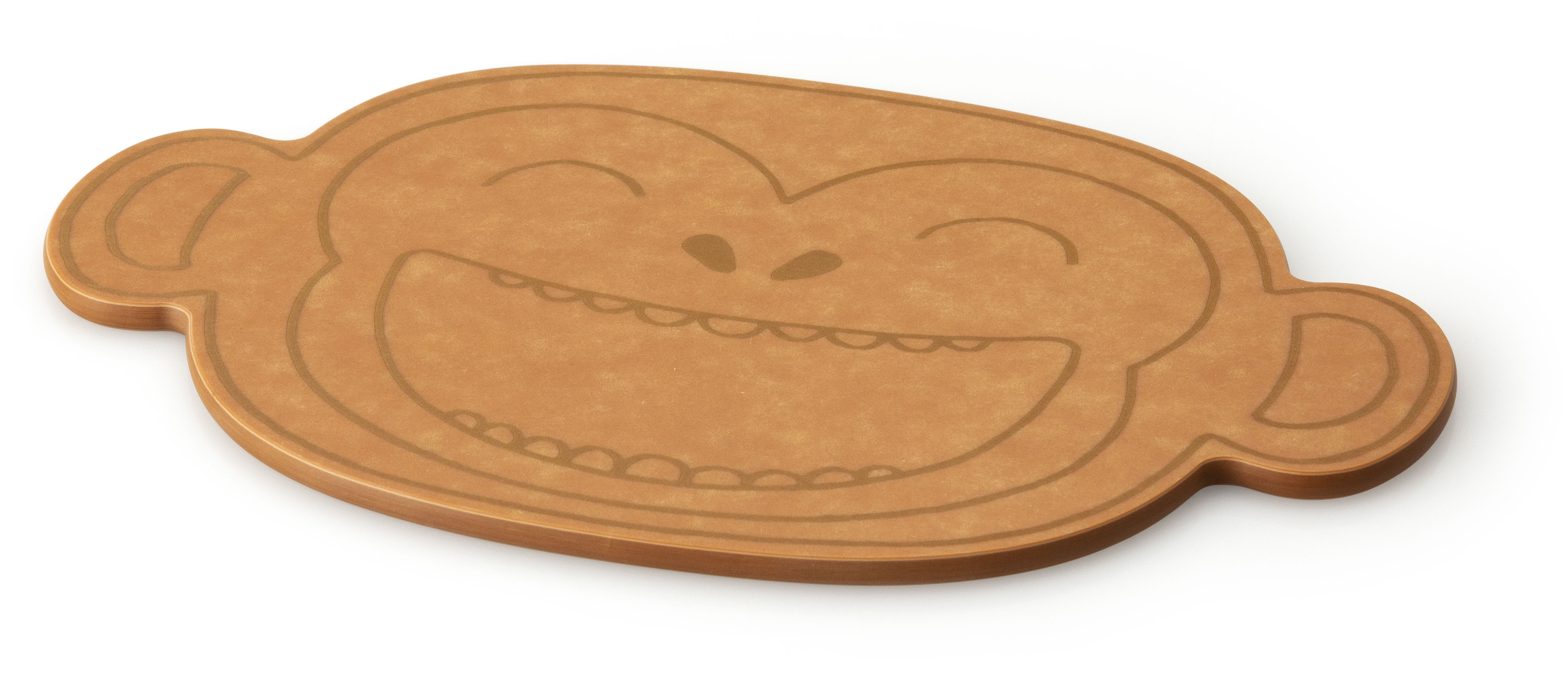 Servierbrett CONTINENTA "Affe, Duracore braun", braun, B:17cm H:0,6cm L:23,3cm, Zellulosefaser, Schneidebretter, 23,3x17x0,6 cm Image