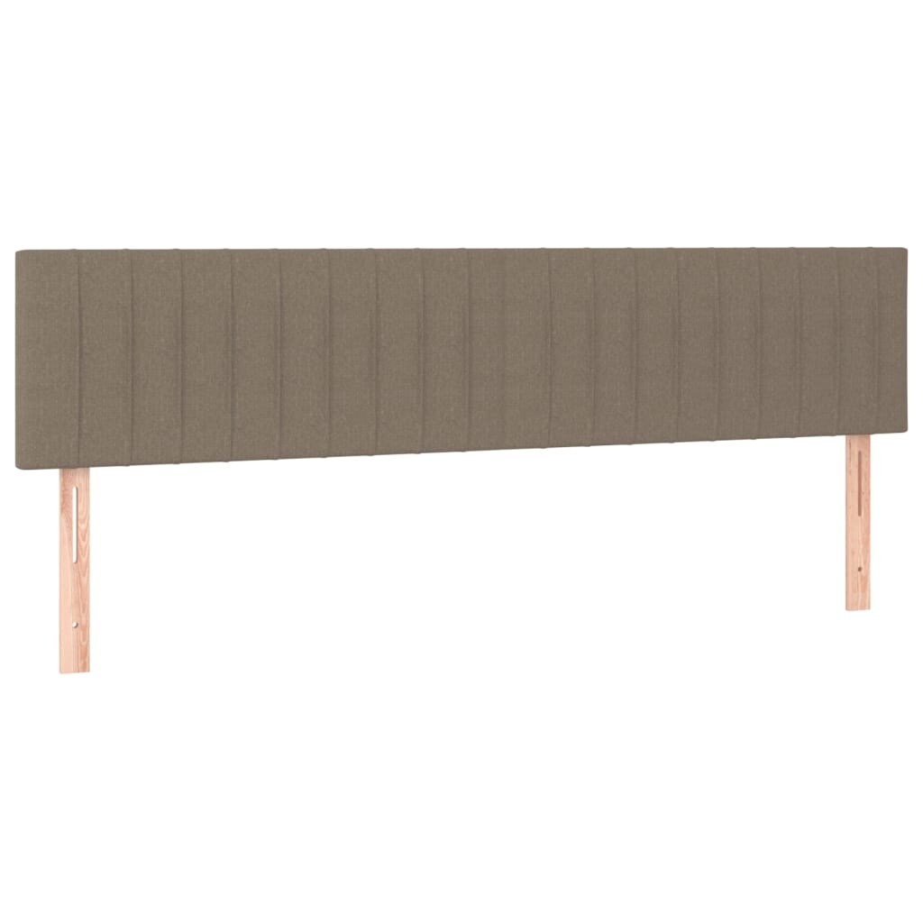 vidaXL Kopfteile 2 Stk. Taupe 100x5x78/88 cm Stoff Image