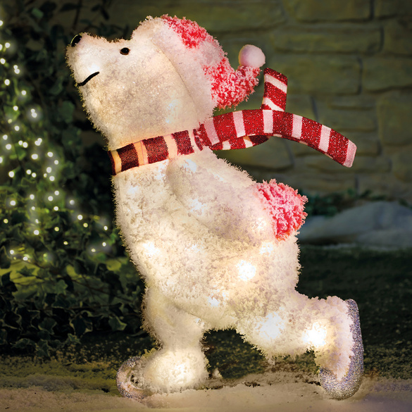 Eisbär auf Schlittschuhen bunt Image