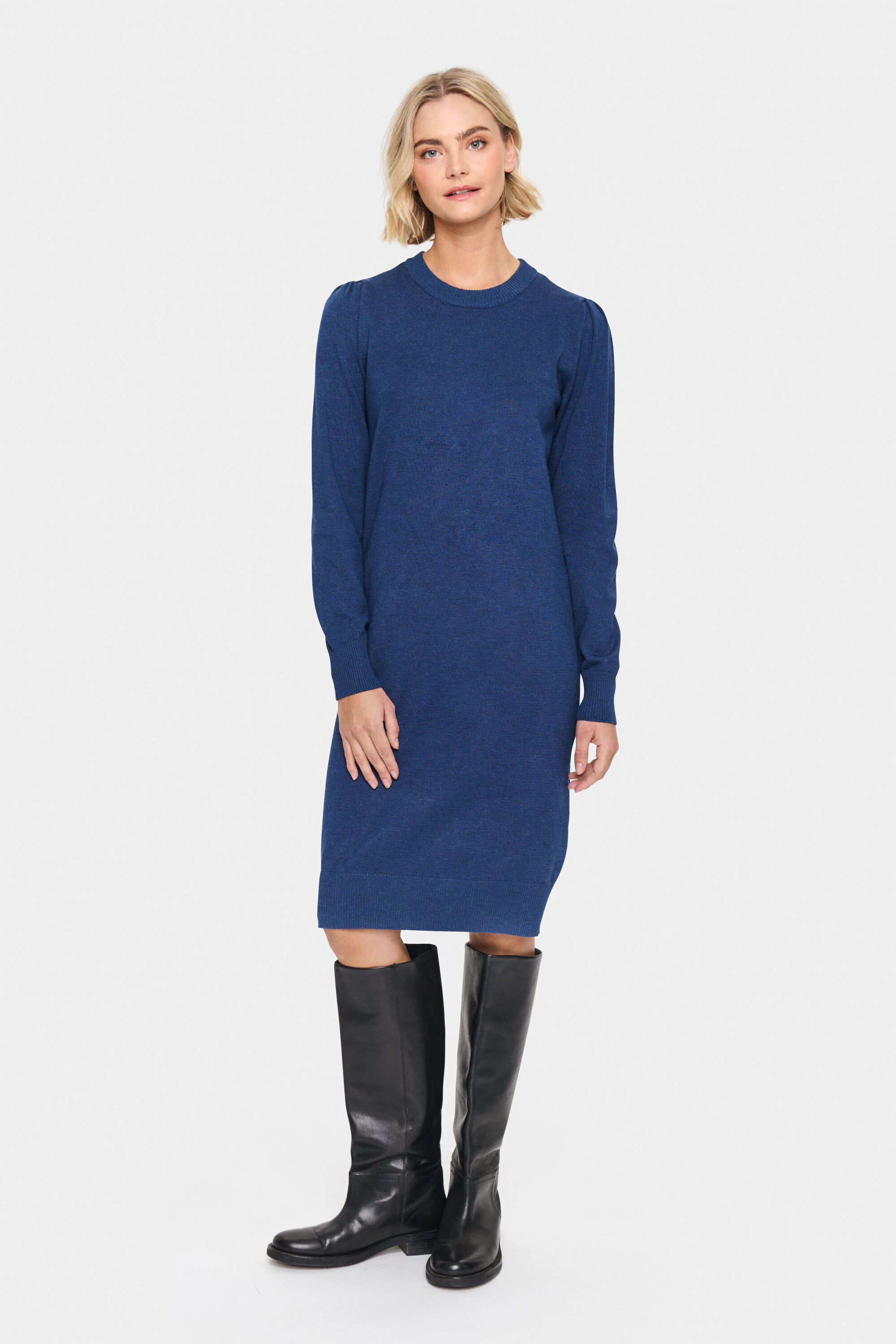 Kleid Gerade Passform blue Image