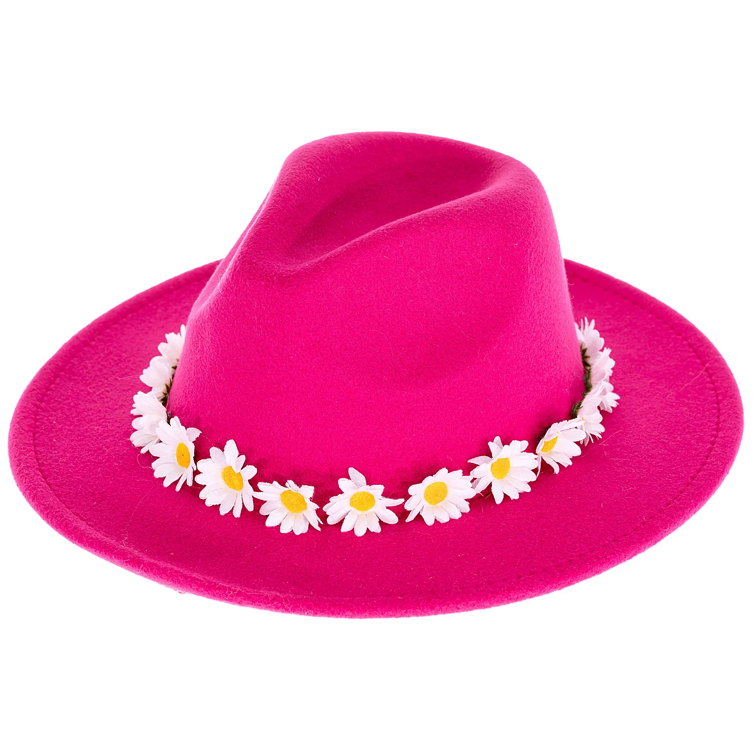 Hippie-Hut „Margeriten“, pink/weiß Image