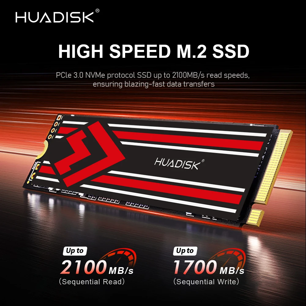 HUADISK SSD M.2 NVMe 1 TB 512 GB 256 GB 128 GB PCIe 3.0X4 Solid State Drive M2 2280 Interne Laptop-Festplatte HDD für PC Computer Image