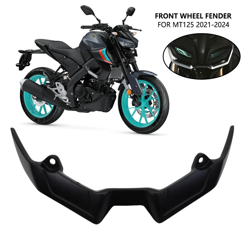 Für Yamaha MT 125 MT-125 2020-2023 2021 2022 Motorrad Vorderrad Kotflügel Schnabel Nase Kegel Verlängerung Extender Gugel spoiler Abdeckung Image