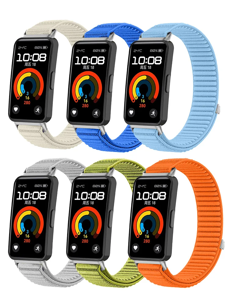 Nylon Schleife Für Huawei Band 10 8 9 Strap Sport Armband Armband Für Huawei Band 10 9 8 Smartwatch Zubehör armband Correa Image