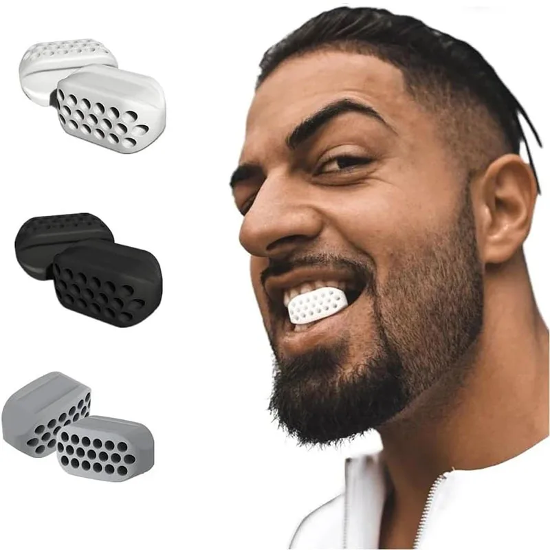 Jawline Training Set Thin Face Exerciser Ball Facial Muscle Activate Jaw Trainer Silicone Face Chew Jaw Trainer Strengthen Tool