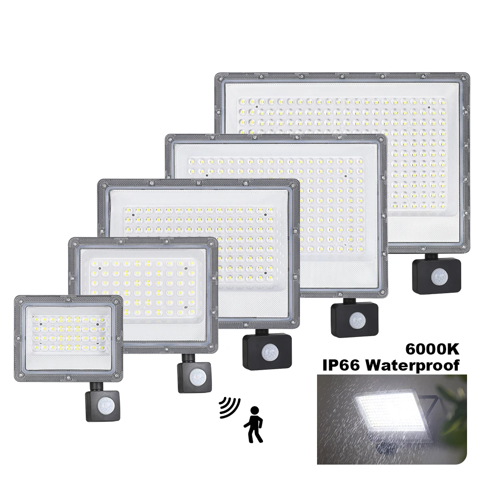 Outdoor LED Sensor Flutlicht Bewegungsreflektor AC 220V Garten Hochempfindliche LED Weißes Licht Flutlicht Arbeitslampe IP66 Wasserp