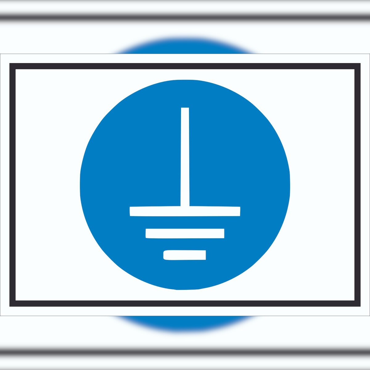 HB-Druck Vor Benutzung erden Symbol Schild A0 (841x1189mm) Image