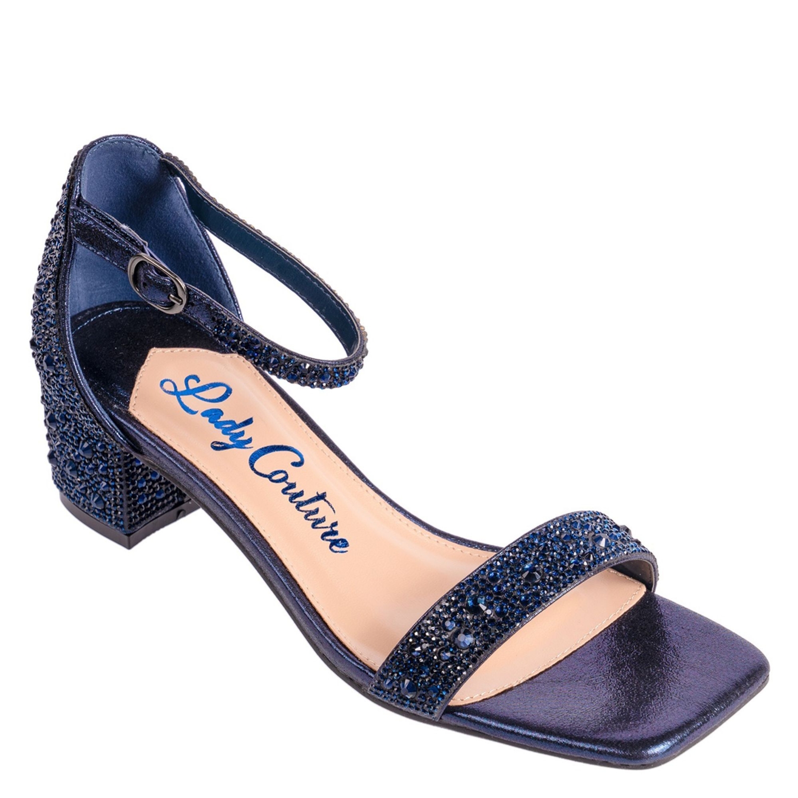 Lady Couture of NY Dazzle - Womens 11 Navy Sandal Medium