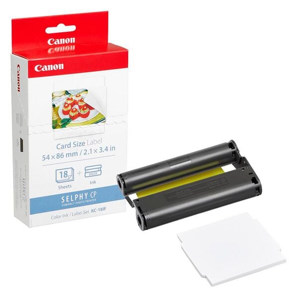 Canon Fotopapier-Set mit Tinte KC-18IF 5,4 x 8,6 cm 18 Blatt Image