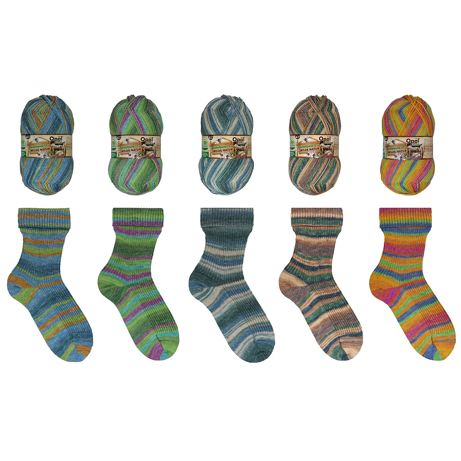 Opal Sockenwolle Schafpate 17 – Wilde Natur, 4-fach Image