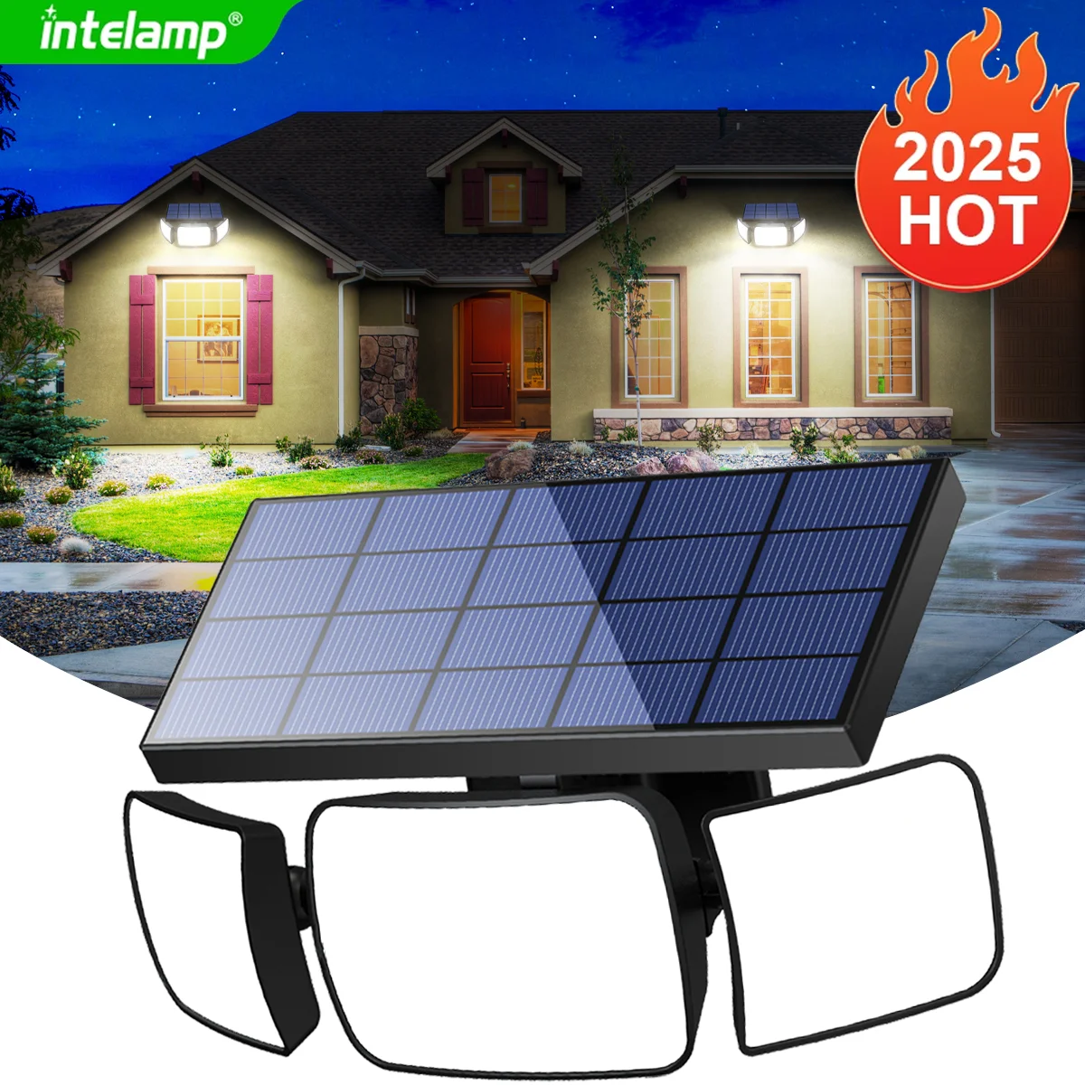 1200LM lumière solaire pour lampe solaire extérieure lumière du soleil capteur de mouvement lumière télécommande étanche jardin rue mur cour lampe