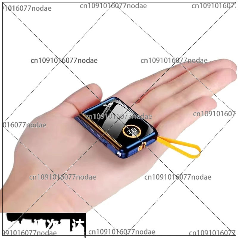 Mini-Powerbank mit Kabel 80000, extrem große Kapazität, superschnelles Aufladen, Mobiltelefon, universell, tragbar, ultradünn, kompakt Image