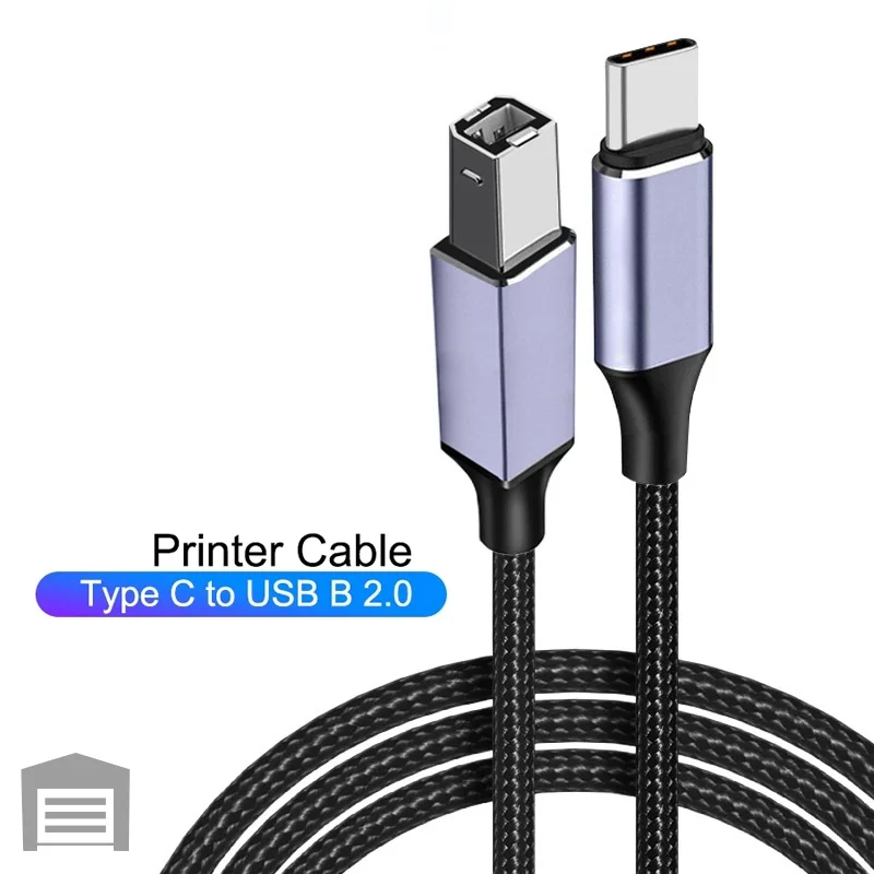 USB Typ B Druckerkabel 1 m/2 m/3 m USB Typ C auf USB B Kabel für PC Canon Epson HP Samsung Druckerkabel Scanner USB Druckerkabel Image