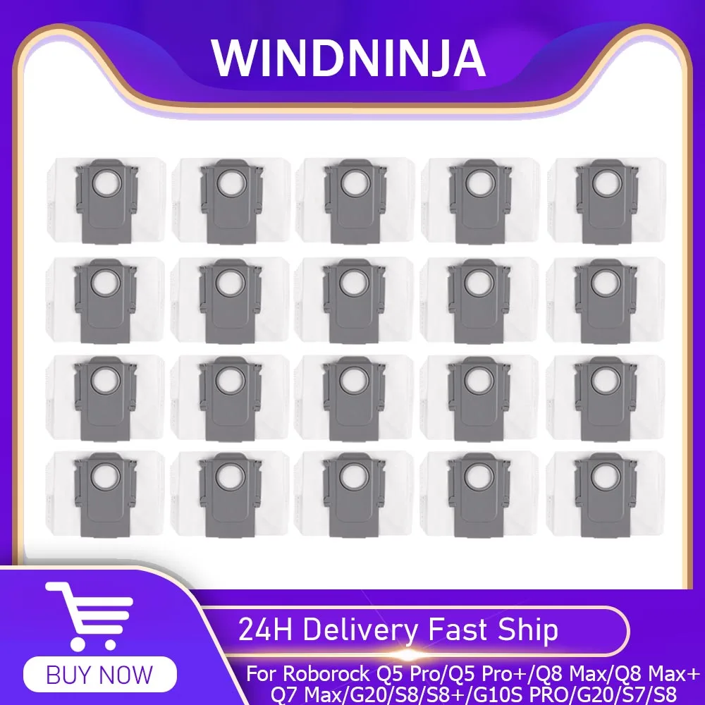 Staubbeutelzubehör für Roborock Q5 Pro/Q5 Pro+/Q8 Max/Q8 Max+/Q7 Max/G20/S8/S8+/G10S PRO/G20/S7/S8/S7 MaxV Ultra/S7 Pro Ultra/T8 Image