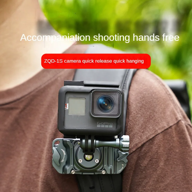 Piastra di installazione rapida universale in lega di alluminio ZX, adatta per fotocamere reflex digitali, fotocamere sportive e smartphone