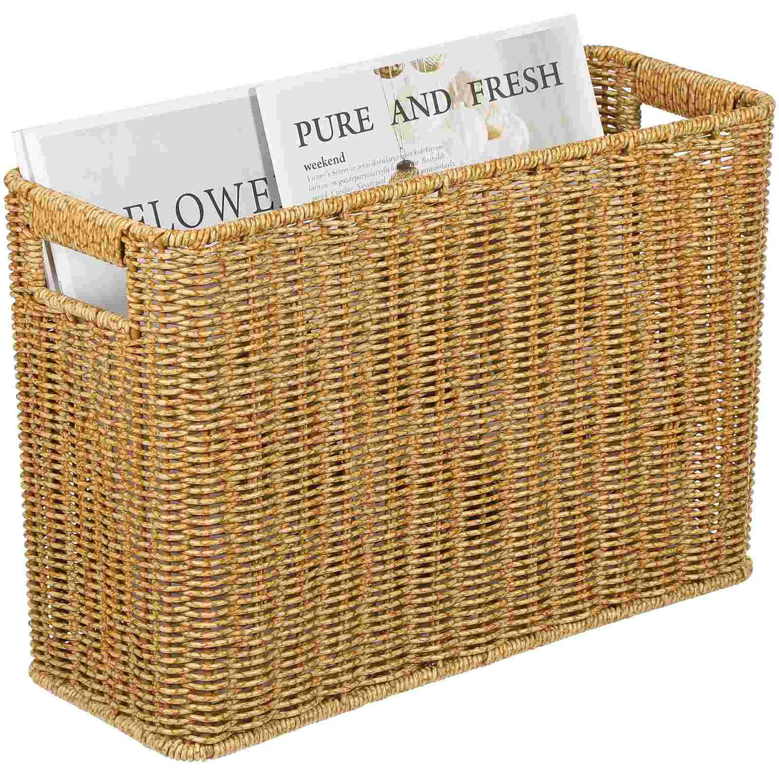 Mir de Rangement Tissé pour Journal et Magazine, Fournitures Décoratives pour la Maison, Finition de Bureau