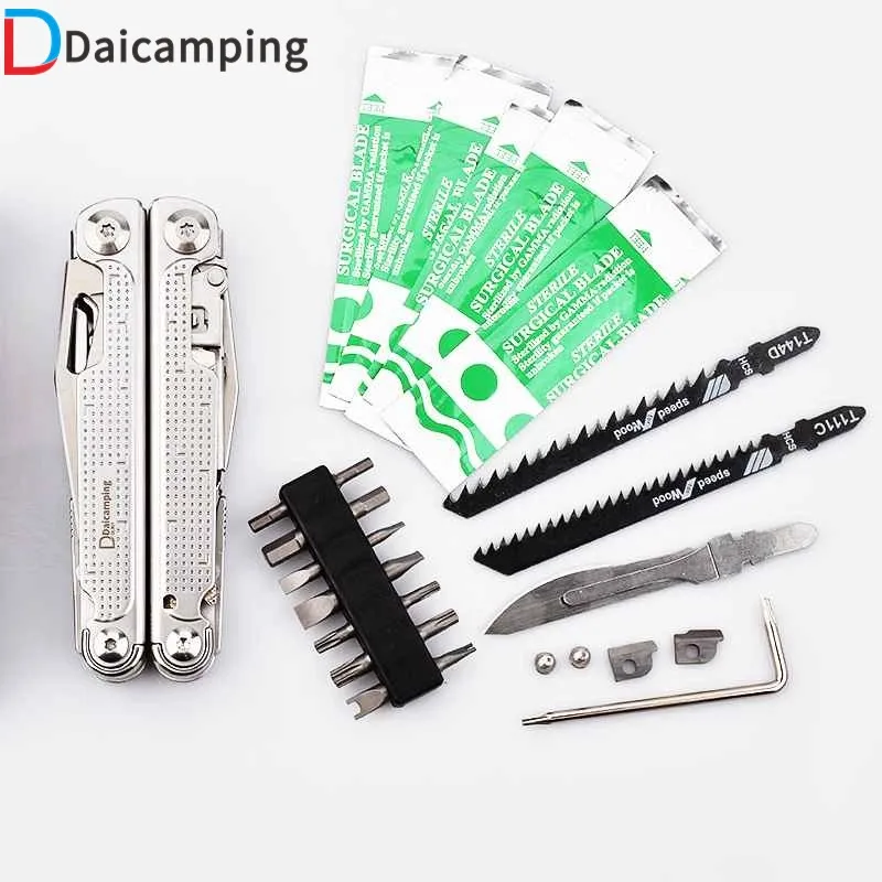 Daicamping DL301 Portable multi-outils couteau pliant ciseaux scie multi-outils EDC outils de survie multi-outils multifonctionnels pince