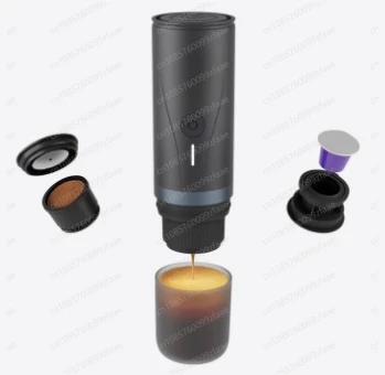 Tragbare Kaffeemaschine, Reise-Espressomaschine, Aluminium, Outin, Nano, tragbare elektrische Espressomaschine, Kaffeeservice, 5 V