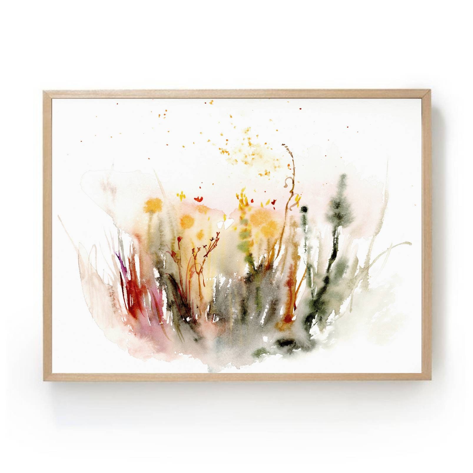 Acquerelli Dipinti Fiori, Fiori Prato Immagini, Campo Fiori Pittura, Arte Astratta, Arte Arte Stampa Fiori, Fiori Fiori, Immagini Soggiorno