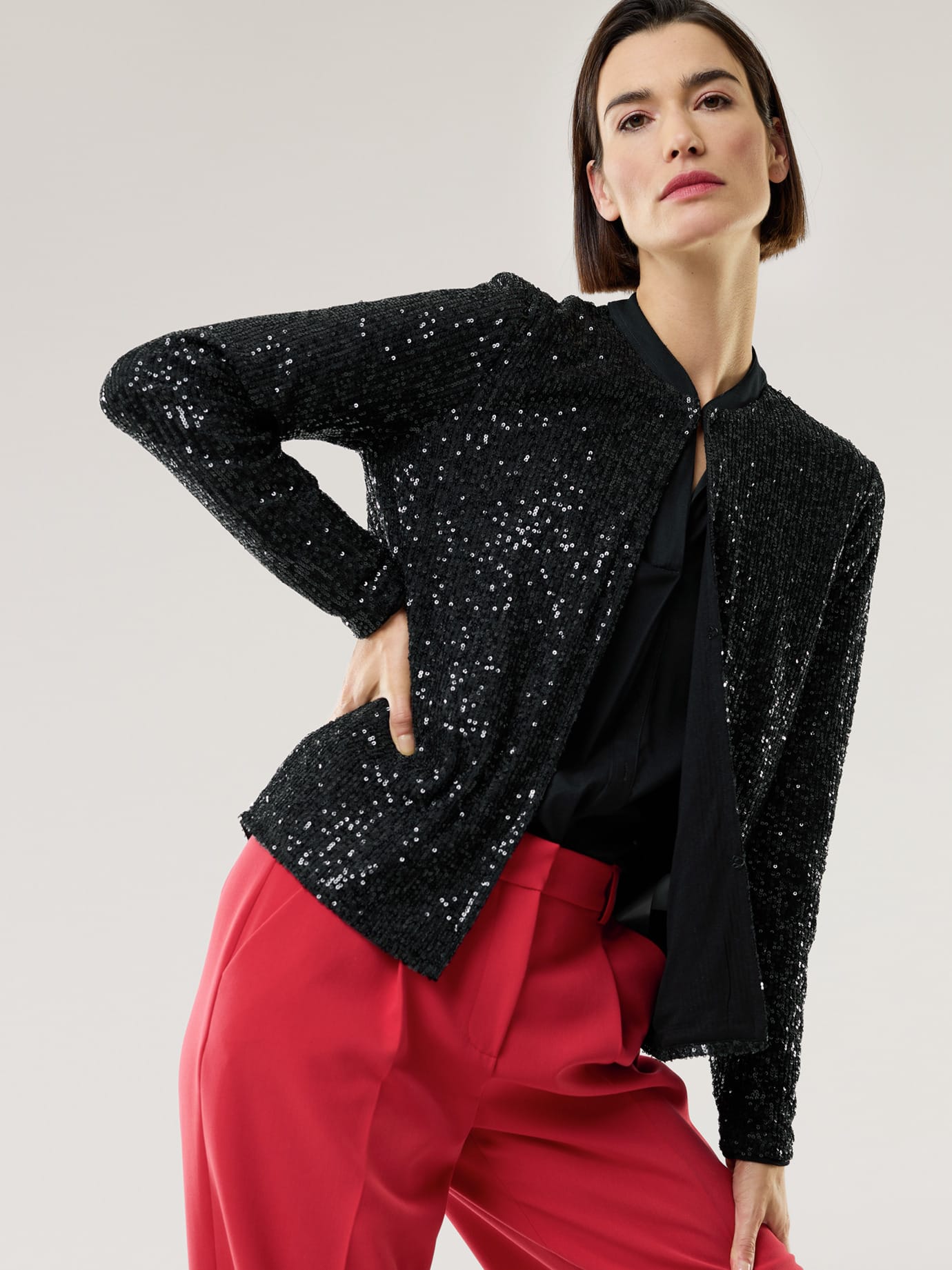 Walbusch Damen Jerseyjacke Celebration Schwarz