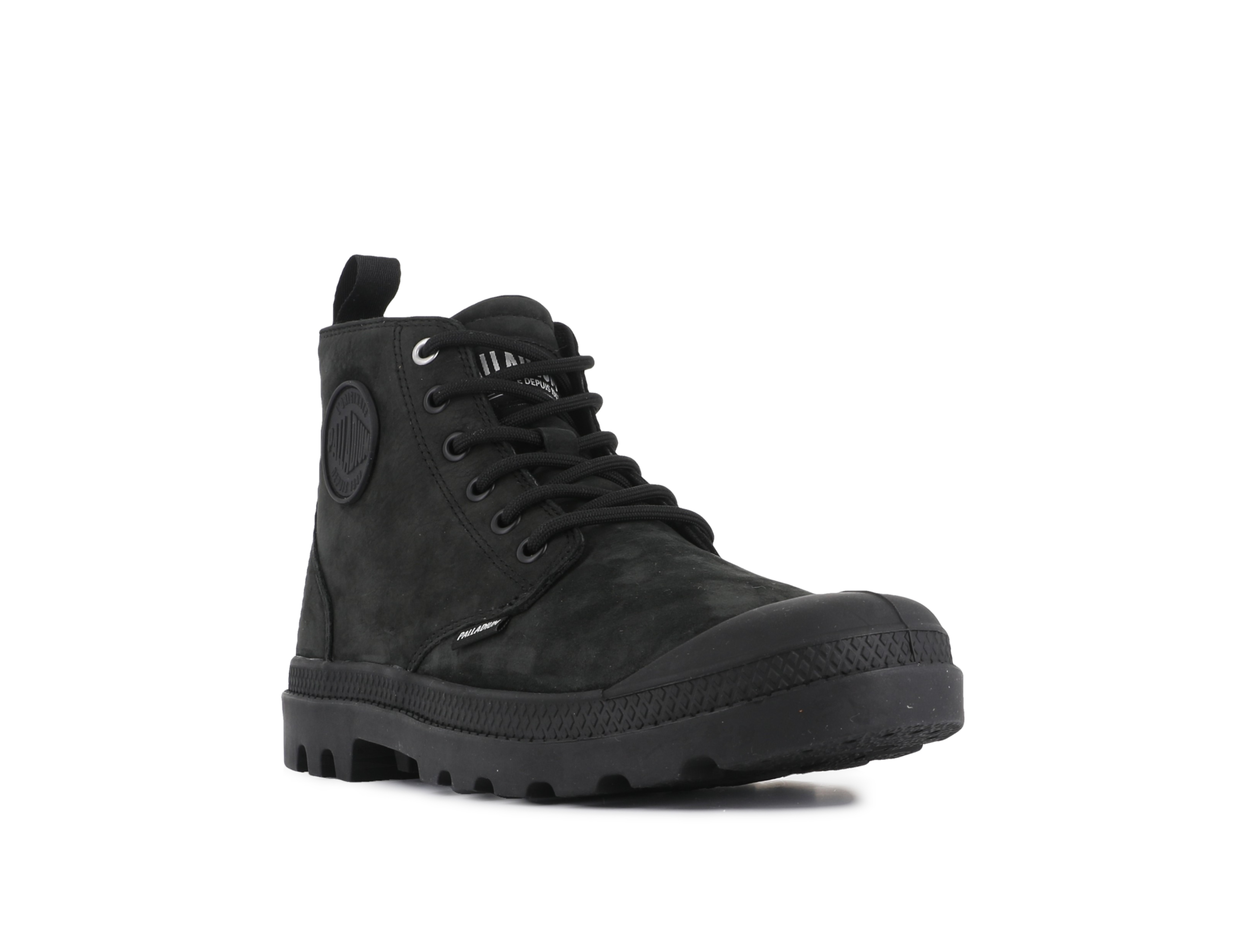 Schnürboots PALLADIUM "PAMPA HI NBK", Herren, Gr. 37, schwarz, Leder, Schuhe Schnürboots, Schnürstiefel, Schnürstiefelette