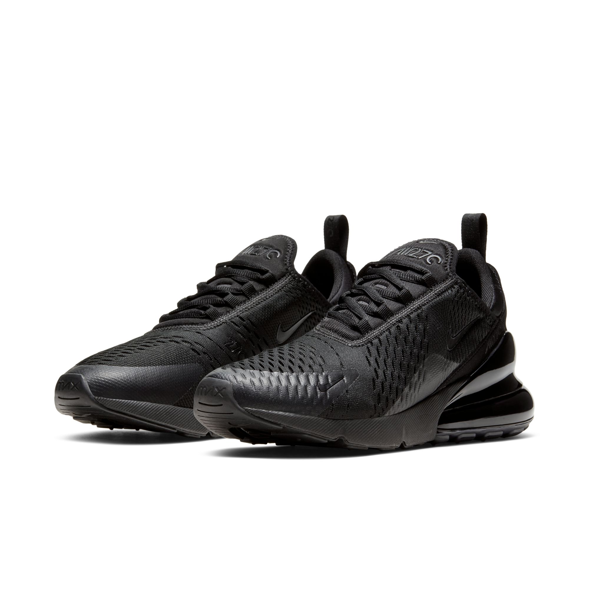Sneaker NIKE SPORTSWEAR "AIR MAX 270", Herren, Gr. 45, schwarz, schwarz, schwarz, Synthetik, Textil, Schuhe Sneaker, Topseller