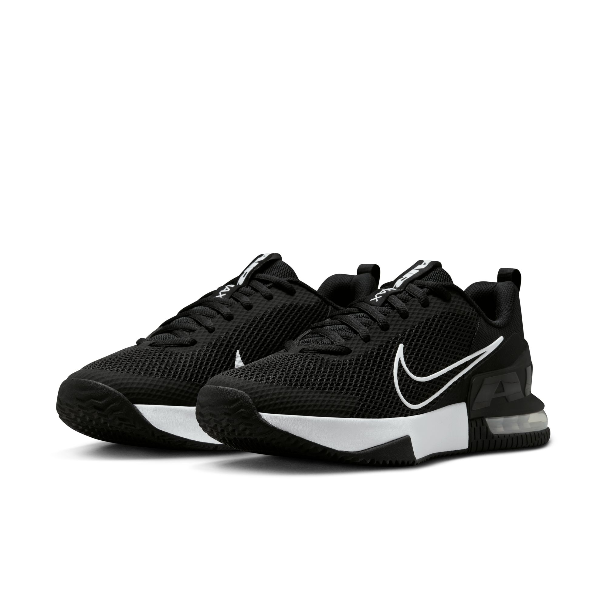 Sneaker NIKE "M AIR MAX ALPHA TRAINER 6", Herren, Gr. 46, schwarz, weiß, schwarz, Synthetik, Textil, Schuhe Sneaker